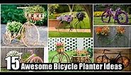 15 Awesome Bicycle Planter Ideas