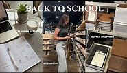 PREP FOR SCHOOL: supply shopping, planner set-up, my tips for studying & more