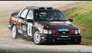 Ford Sierra RS Cosworth 4x4 Rally Group A in action: Starts, Accelerations & Sound!