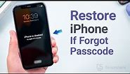How to Restore iPhone If Forgot Passcode (3 Methods)