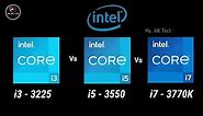 i3-3225 vs i5-3550 vs i7-3770K 3rd Gen Processor l i3 vs i5 vs i7 3rd Gen Processor Comparisons