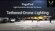 New PegaPod drone lighting for construction, emergencies, sports, & entertainment.