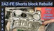 Part(1)2AZ-FE 2.4L Short Block Rebuild Of Toyota Camry 2004-2010