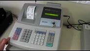How To Use The Sharp XE-A203 / XE-A203 Cash Register