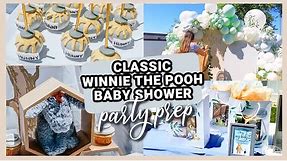 CLASSIC WINNIE THE POOH BABY SHOWER PARTY PREP AND IDEAS