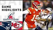 Patriots vs. Chiefs AFC Championship Highlights | NFL 2018 Playoffs