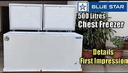Commercial Chest Freezer BlueStar 500 litres Unboxing & Details @Mehrotra Electronics