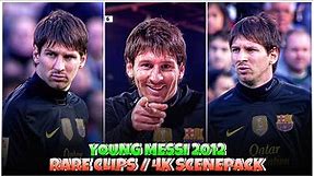 Young Messi 2012 / RARE CLIPS ● SCENEPACK 4K ( With AE CC and TOPAZ )