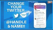 How to Change Your Twitter Display Name & @ Handle
