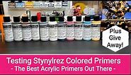 Testing Stynelrez Colored Primers - The Best Acrylic Primers You Can Buy - Plus Giveaway !!