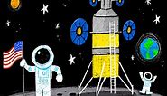 Learn To Draw Astronauts on the Moon - NASA