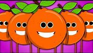 Five Little Oranges Jumping On The Bed | Nursery Rhymes Song For Children | Baby Rhymes For Kids