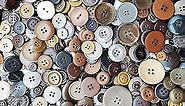 1600Pcs Brown Buttons for Crafts Assorted Sizes Button Brown in Bulk Brown Craft Buttons Assortment Christmas Buttons