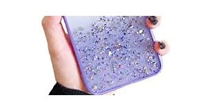 Cocomii Glitter Gradient Clear iPhone 6S/6 Case, Slim Thin Glossy Soft Flexible TPU Silicone Rubber Gel Shiny Sparkle Sequin Bling Fashion Bumper Cover Compatible with Apple iPhone 6S/6 (Purple)
