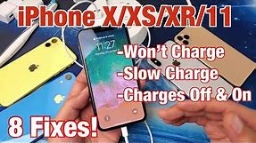 iPhone X/XS/XR/11: Not Charging, Charging Slowly, Charging Issues FIXED