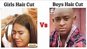 Girls Hair Cut Vs Boys Hair Cut !! Memes #viralmemes #meme