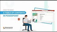 How To Create A Table Of Content In PowerPoint: A Step-by-Step Guide