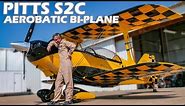 Pitts S2C - Aerobatic Aircraft Flight & Pilot Interview