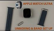 Apple Watch Ultra: Unboxing and Attaching Midnight Ocean Band