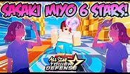 😼SASAKI MIYO (GALAXY GIRL) 6 STARS SHOWCASE💕🌟ALL STAR TOWER DEFENSE 🌟#roblox