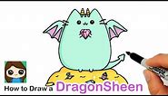 How to Draw a Dragon Pusheen | Dragonsheen