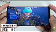 Samsung Galaxy S10 Fortnite Gameplay 2024 | Snapdragon 855