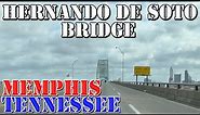 Hernando de Soto Bridge - Memphis - Tennessee - 4K Infrastructure Drive