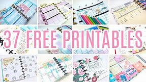 37 Free Printables! Summary of All Printables from PersonalizeMyPlanner | Happy Planner