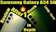 Samsung galaxy a34 5g in depth review after 1 month of use, Pros & cons should you buy it ?