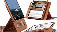 ESR for iPad Pro 12.9 Case (6th/5th Generation, 2022/2021), Removable Magnetic Cover, Adjustable Portrait/Landscape Stand with Raised Display View, 9 Standing Angles, Shift Series, Brown