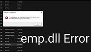 How to Fix RDR 2 pc Error emp.dll | Link in the description