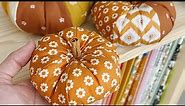 Cute Fall Fabric Pumpkins to Sew with Free Pattern