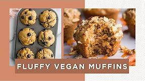 EASY Vegan Muffins- FOUR WAYS!