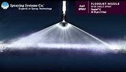 FloodJet® K Wide Angle Spray Pattern Demonstration by Spraying Systems Co.