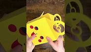 Assembling Pikachu gift box. SVG file