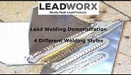 Lead Welding: Demonstrating how to weld lead