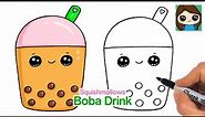 How to Draw a Boba Drink | Squishmallows