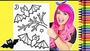 Coloring Halloween Bats Coloring Page | Crayola Crayons
