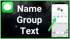 How To Name A Group Text On iPhone
