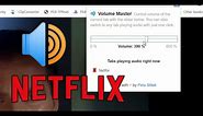 How To Make Netflix Volume Louder