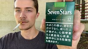 Smoking a Seven Stars Menthol 12 Cigarette - Review