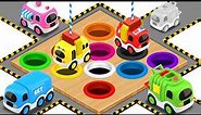 Coloring Street Vehicles Toys - Colors Videos for Children | Little Brain Works