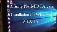 Install NetMD on Windows 8 1 & 10