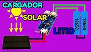 🔴NUEVO cargador solar para batería de litio /New solar cargador battery charger for 18650 cells!