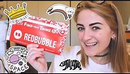 redbubble sticker haul and decorating my laptop!!