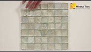 Iridescent Glass Mosaic Tile Clear 2x2 - 120KELUGG2101