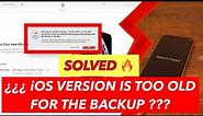 How to restore an iOS backup to an earlier version of iOS!