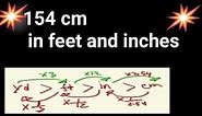 154 cm in feet and inches||How tall is 154 cm in feet and inches||154 cm to feet and inches