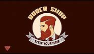 Barber Shop Logo Symbol | Illustrator Tutorial