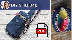 Making the Sling Bag | Crossbody Bag | Small Backpack Tutorial (PDF Pattern)